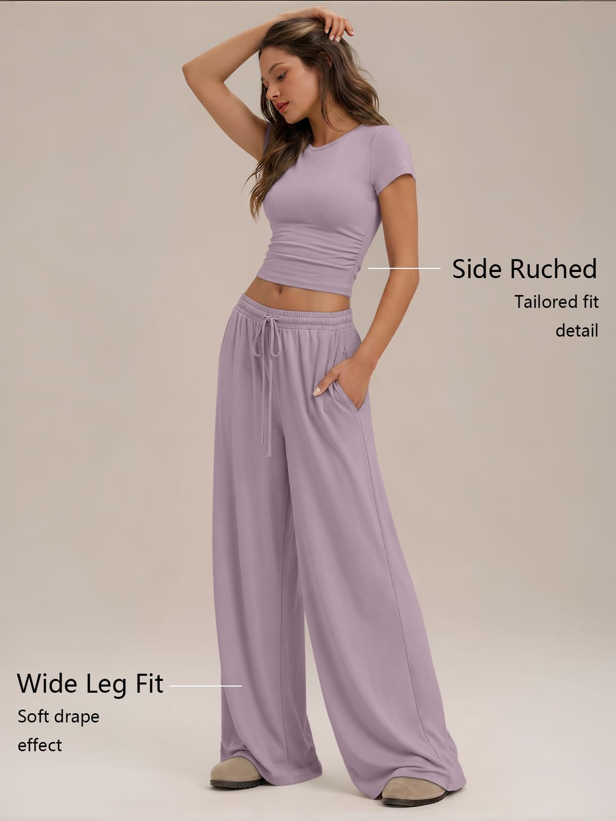 Trendy Queen Women's 2 Piece Matching Summer Lounge Set with Pockets