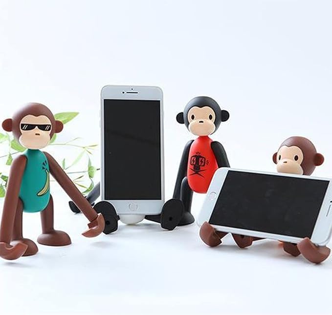 Cute Desk Accessory Funny Desk Decor - Adjustable Phone Holder for Smartphones &amp Tablets (Green)