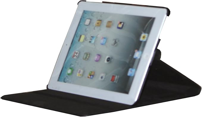 Case for iPad mini 4 Rotating Stand Smart Cover Magnetic Auto Wake Up/Sleep for iPad mini 4 4th A1538 A1550 MK6K2LL/A MK6L2LL/A MK872LL/A MK882LL/A MK9P2LL/A MK9Q2LL/A (Black)