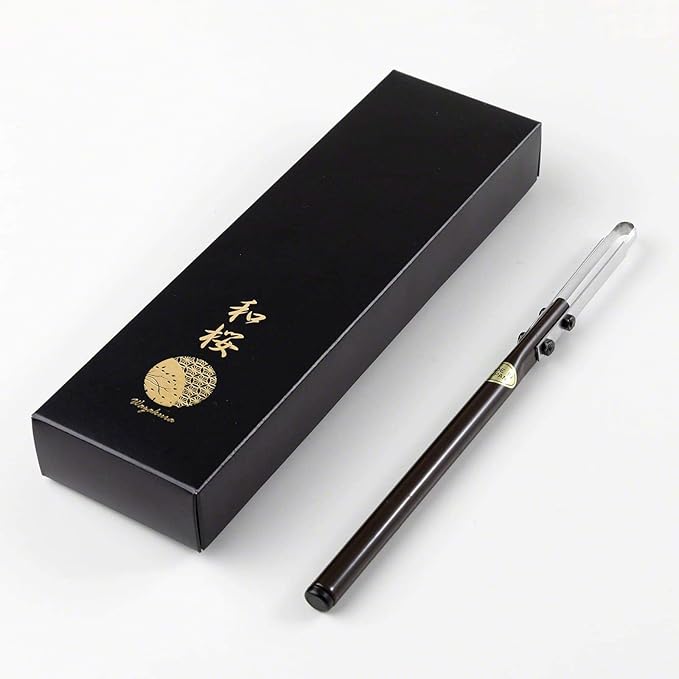 Wazakura Bonsai Double Edge Jin Knife 8.2 inches (210 mm) Made in Japan, Deadwood Carving Tool, Japanese Bark Scraper (Circle Shape)