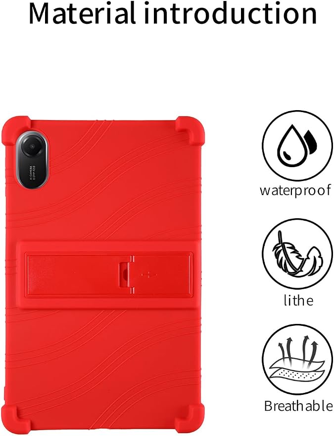 for Xiaomi Redmi Pad 2 Tablet 11 inch Tablet CaseBOVUGAC Soft Silicone Adjustable Stand Shockproof Kids Friendly for Redmi Pad 2 11 Tablet(Black)