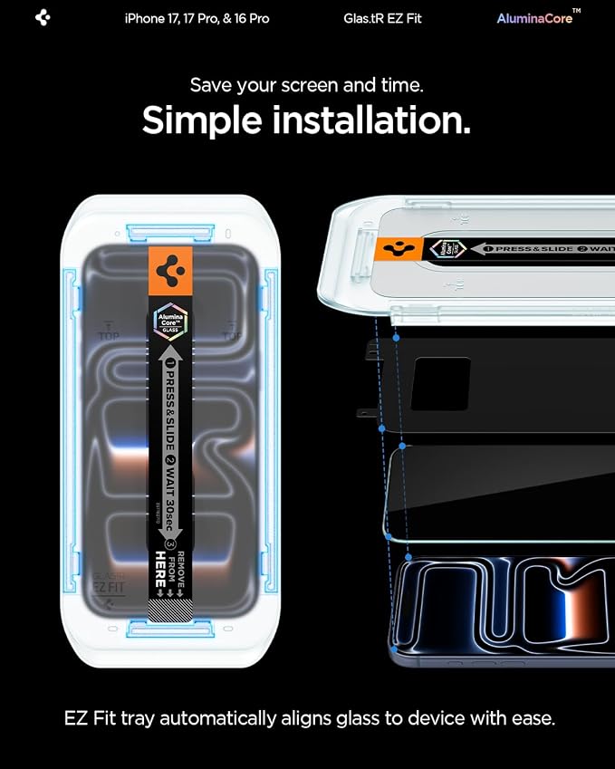 Spigen Tempered Glass Screen Protector [GlasTR EZ FIT] designed for iPhone 11 / iPhone XR [6.1 inch] [Case Friendly] - 2 Pack