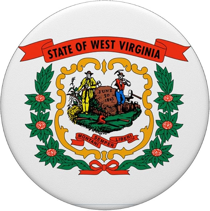 West Virginia Flag PopSockets Adhesive PopGrip