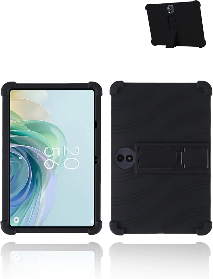 for TCL NXTPAPER 11 Plus Android 15 Gaming Tablet11.5 2.5K Ultra Clear Display Tablet Model CaseSoft Silicone Adjustable Stand Cover Lightweight Kids FriendlyBlack.