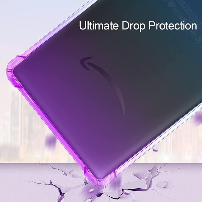 Clear Case for All-New Amazon Kindle Fire Max 11 Tablet (13th Generation 2023 Release) 11 Slim Lightweight Shell Transparent Soft TPU Back Shockproof Crystal Reinforced Corner Cover Clear