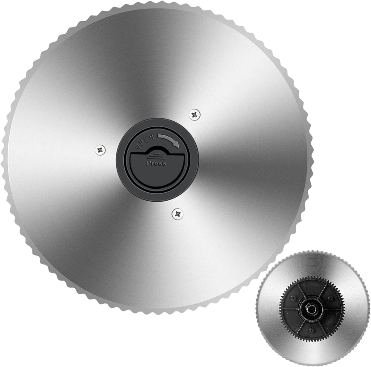Meat Slicer Blade TOKASS 7.5'' Stainless Steel,Food Slicer Round Blade only for TOKASS Meat Slicer(Non-serrated blade)