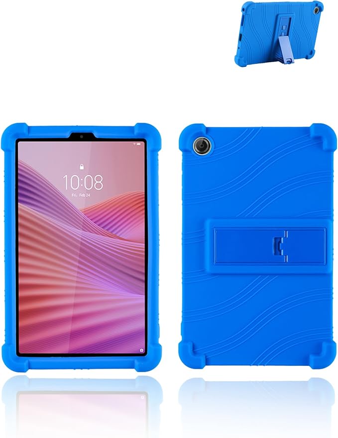 for Lenovo Tab One &amp Nook Reading Tablet Android Tablet8.7 inch Tablets CaseSoft Silicone Adjustable Stand Cover Lightweight Kids FriendlyBlack.