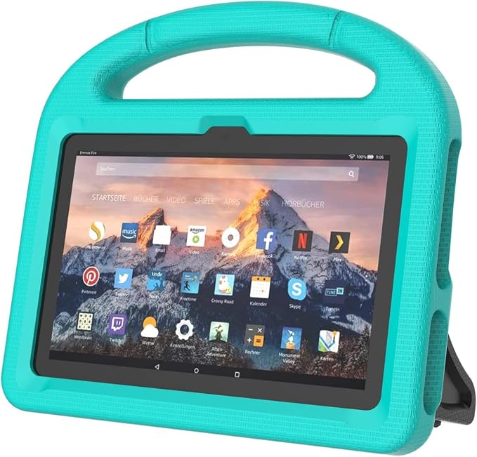 Kids Case for New 10-inch Tablet 2023 Lightweight Shockproof Kids Friendly Full Cover with Handle Kickstand