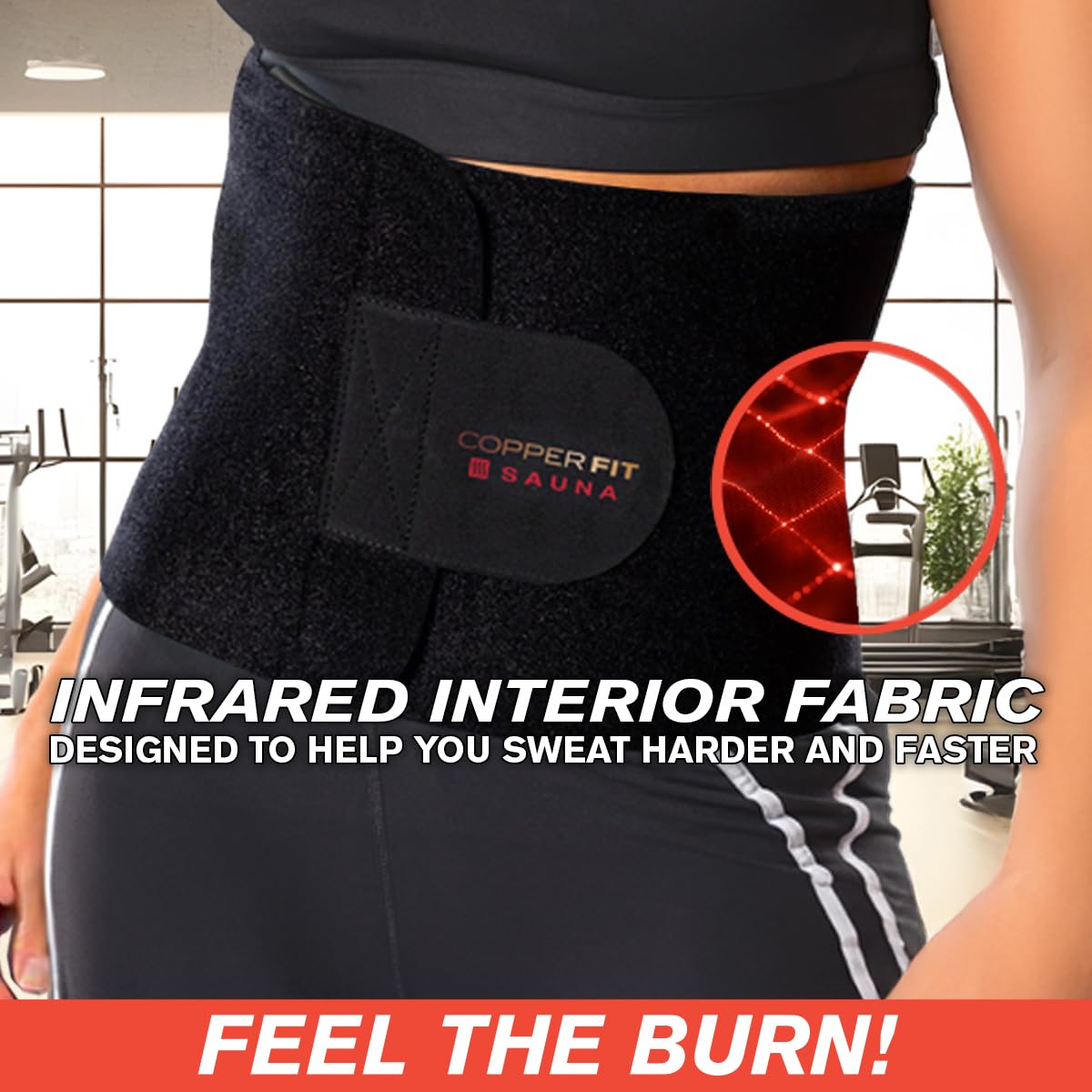 Copper Fit Infrared Sauna Belt – L/XL