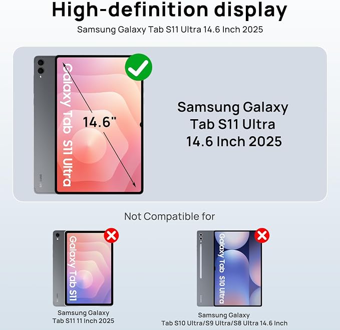Gerutek Case for Samsung Galaxy Tab S10 FE+/ S10 FE Plus 2025 13.1 Inch Full-Body Drop Protective Case with Screen Protector Pen Holder 360° Rotate Hand Strap &amp StandShoulder Strap Black