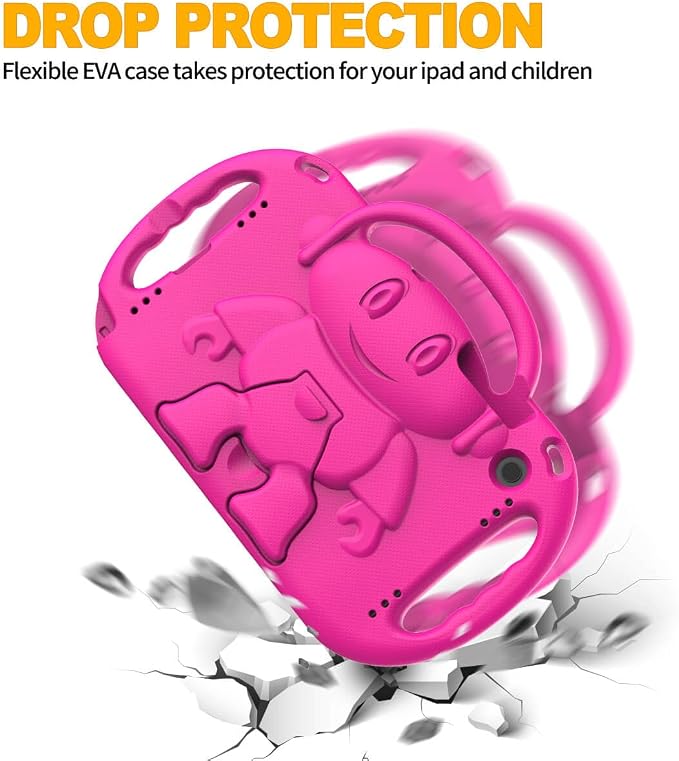Kids Case for Samsung Galaxy Tab A11+ Plus/A9+ Plus 11 Inch Black | Shockproof Lightweight Protective Cover with Handle Stand and Adjustable Strap Fit for Galaxy Tab A11+ 2025/A9+ 2023