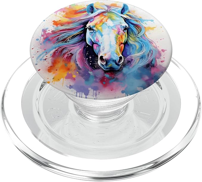 Elegant Horse Lover Horses Design PopSockets PopGrip for MagSafe