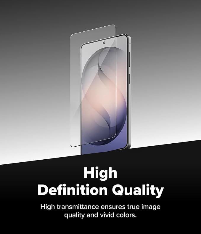 Ringke for Samsung Galaxy A35 5G Screen Protector [Easy Slide 2 Pack] | Easy Installation with Alignment Tool Case Friendly Premium 9H Hardness Tempered Glass