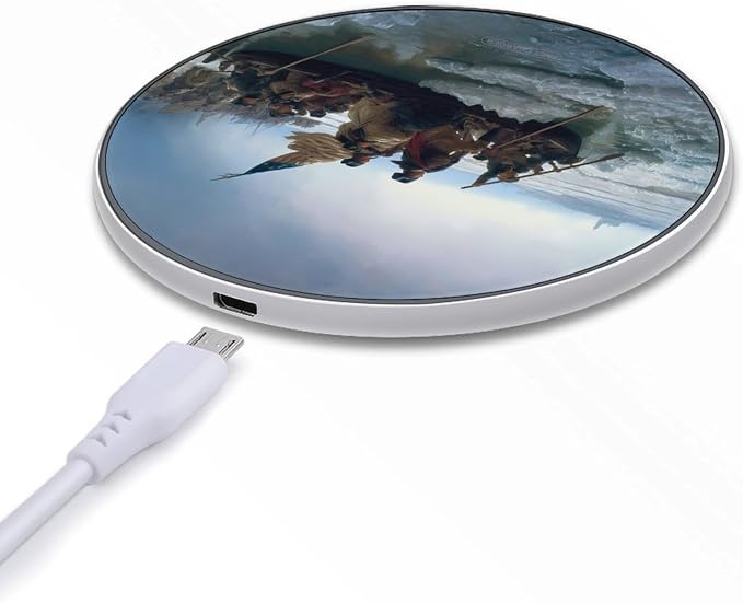 Washington Crossing Delaware Wireless Charger Portable Charging Pad | LightweightAll Smartphone