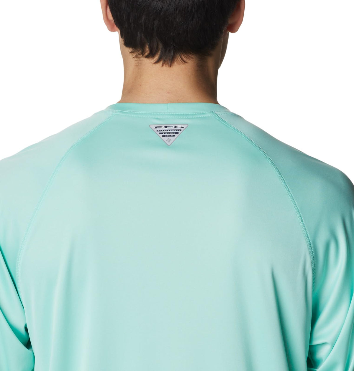 Columbia Men's Terminal Tackle Long Sleeve Shirt, Mint Cay/Bright Nectar Logo, 4X Big