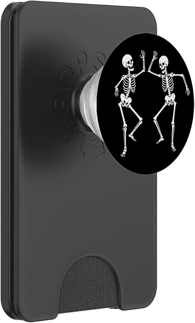 PopSockets Phone Grip – Funny PopSocket - Dancing Skeleton PopSockets PopWallet for MagSafe