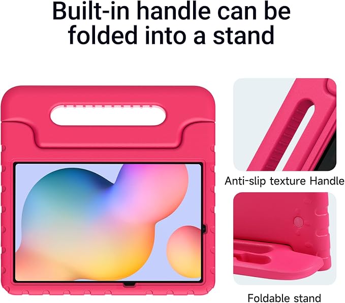 Kids Case for Samsung Galaxy Tab S6 Lite Shockproof Handle Stand Blue | Lightweight Kids Friendly EVACompatible with Samsung Galaxy Tab S6 Lite 10.4 Inch 2024/2022/2020 Release S Pen Holder