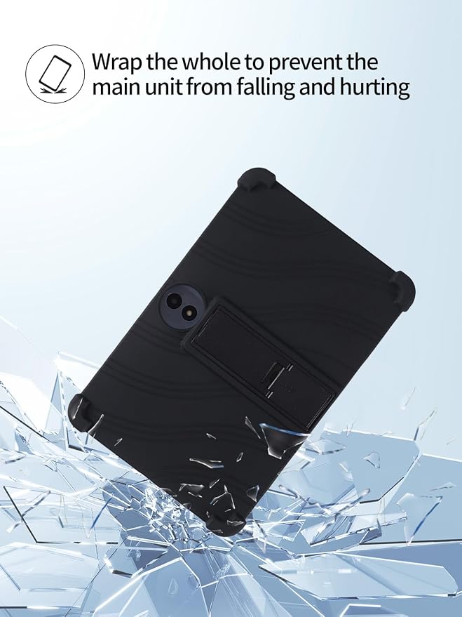 for TCL NXTPAPER 11 Plus Android 15 Gaming Tablet11.5 2.5K Ultra Clear Display Tablet Model CaseSoft Silicone Adjustable Stand Cover Lightweight Kids FriendlyBlack.