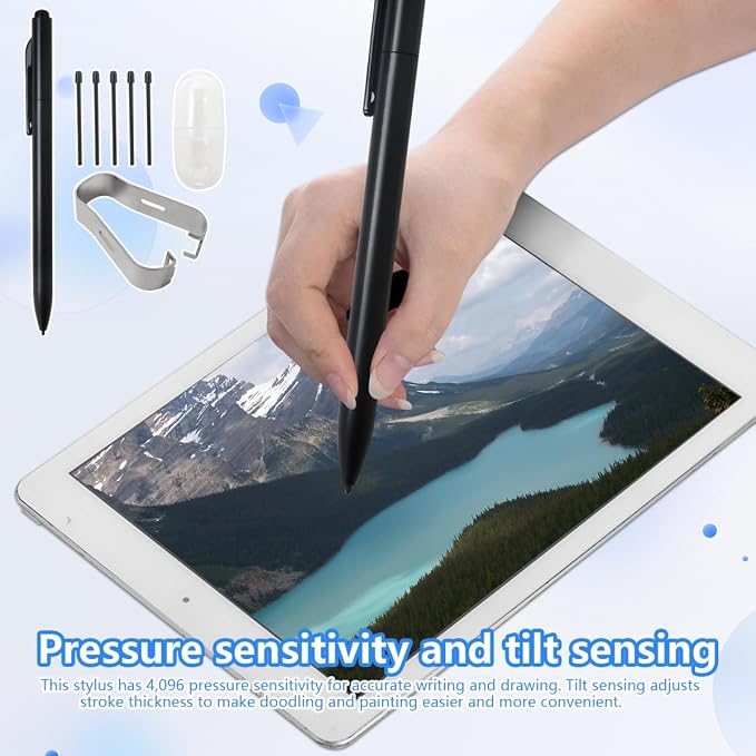 EMR Stylus with Eraser Universal Touchscreen Pen Fit for BOOX Series &amp Fit for Wacom Digital Tablet Digital Drawing Pen on EMR Displays 4096 Pressure Sensitivity &amp Tilt SensingUpgraded