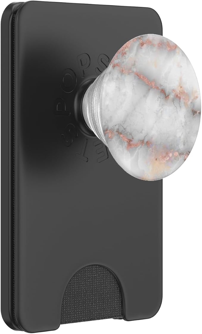 White &amp Rose Gold Marble PopSockets PopGrip: Swappable Grip for Phones &amp Tablets PopSockets Adhesive PopGrip