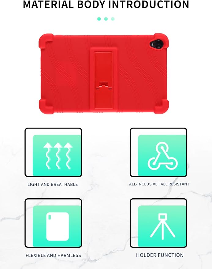 Case for Callsky-Tab Ctab 8 Android Tablet 8 Inch，WUNIAK Shock Proof Lightweight Stand Rubber Shell Protective CoverKids Friendly Soft Silicone Adjustable Stand CoverBlack