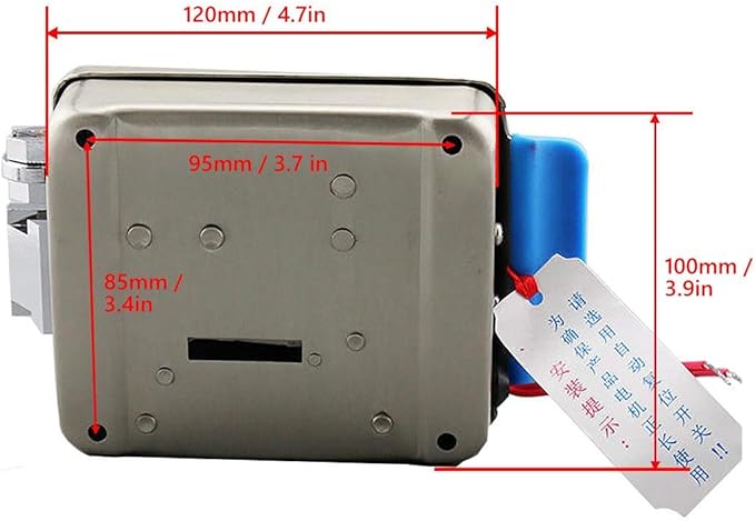 [Upgrade Version] AMOCAM Electric Electronic Door Lock 6pcs Computerized Doted Keys DC 12V Stainless Steel E-lock Support Wooden Glass Metal Door for Video Door Phone Doorbell Intercom Access Control