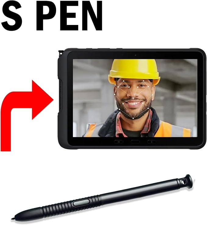 Galaxy Tab Active 4 Pro Pen for Samsung Galaxy Tab Active 4 Pro Replacement Pen for Samsung Galaxy Tab Active 3 Pro Stylus T630 T638 T636 Pen4096 Levels of Pressure Sensitivity(Black)