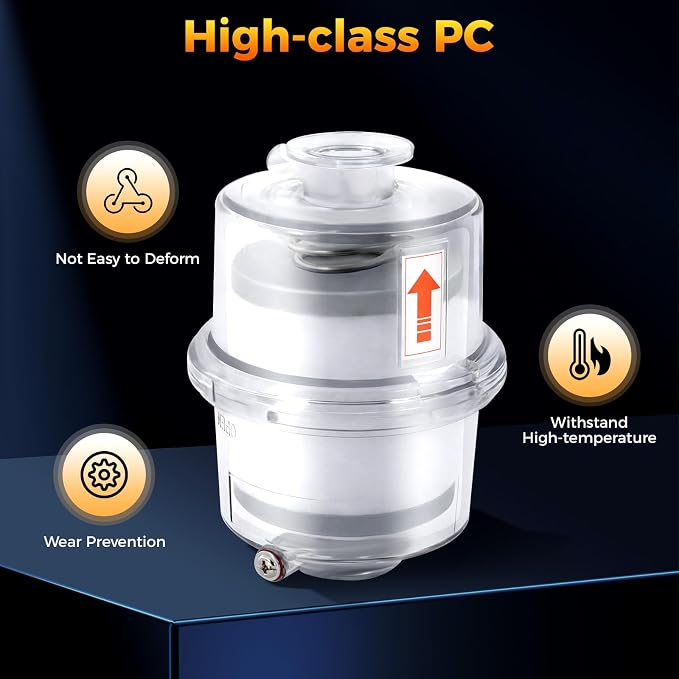 Oil Mist Filter, KF25 Vacuum Pump Exhaust Filter, 95% Efficiency Oil Mist
