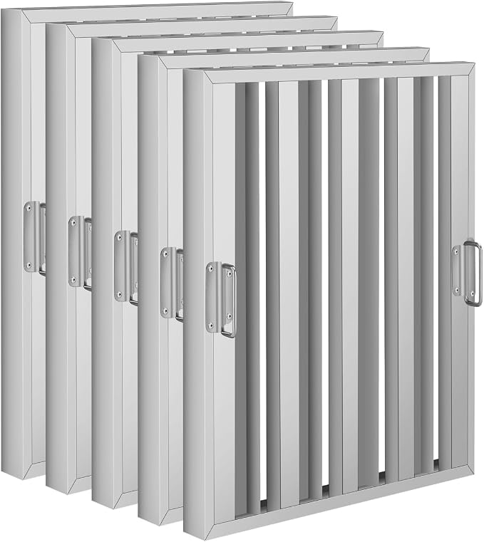 Hood Filters 19.5W x 24.5H Inch, 430 Stainless Steel, Commercial Kitchen Range