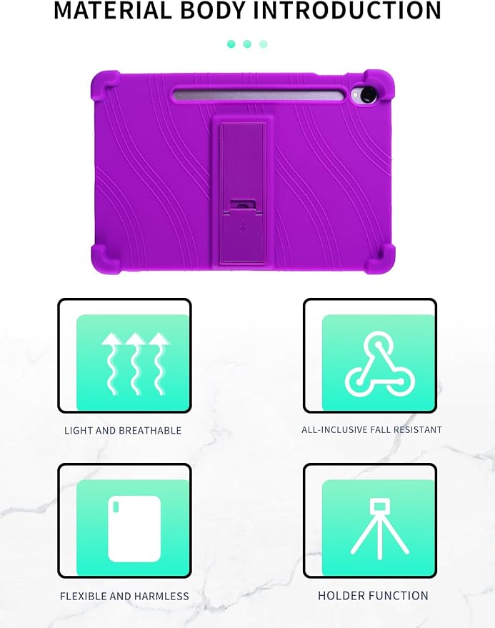 Case for Samsung Galaxy Tab S11 Tablet 11 inchWUNIAK Shock Proof Lightweight Stand Rubber Shell Protective CoverKids Friendly Soft Silicone Adjustable Stand CoverBlue