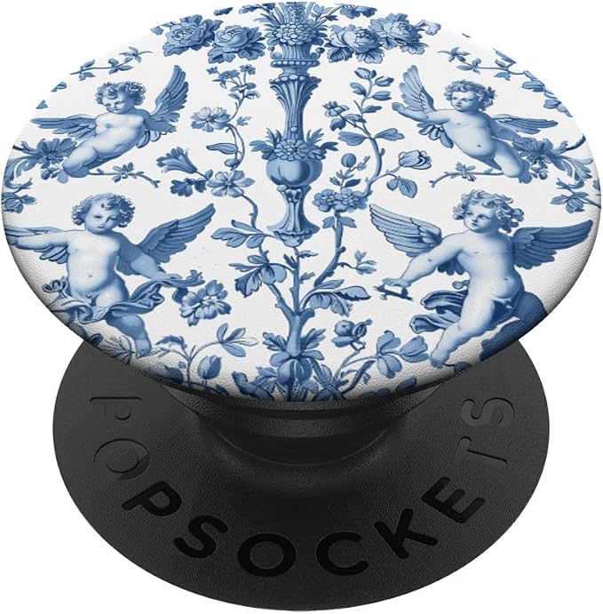 Toile de Jouy French Country Decorating Pattern PopSockets Adhesive PopGrip