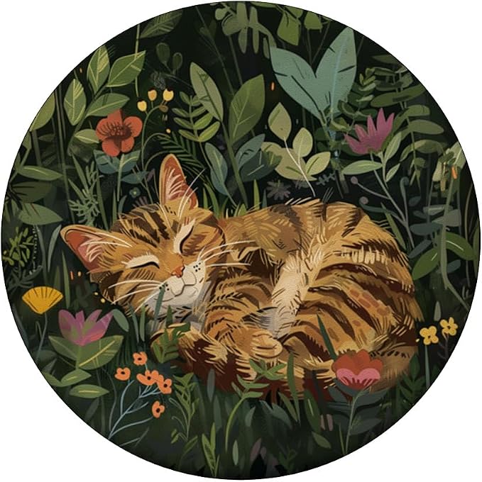 Brown Tabby Cat PopSockets PopGrip for MagSafe