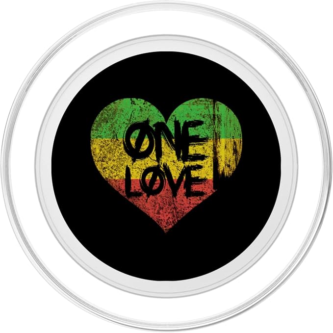One Love One Heart Rastafari Peace Popsocket PopSockets Adhesive PopGrip