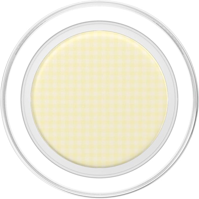 Butter Yellow Gingham Pattern Cute Plaid Aesthetic PopSockets Adhesive PopGrip