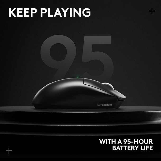 Logitech G PRO X Superlight 2 SE Wireless Gaming Mouse, 60 g pro-Grade Mouse with 5 programmable Buttons, 44K DPI Sensor, 888+ IPS, 1 kHz Report Rate, USB-C Charging for PC/Mac - Black
