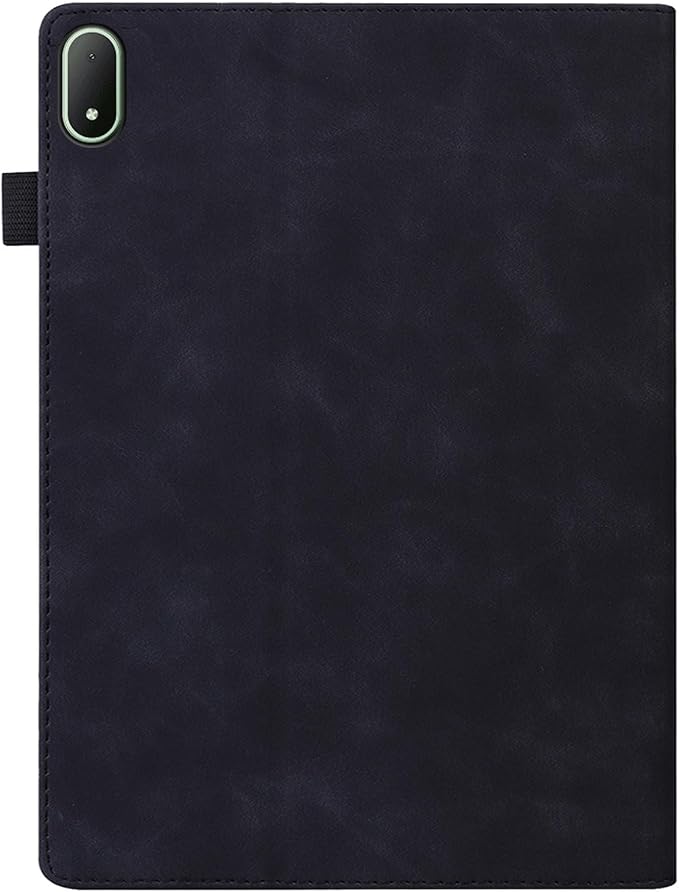 Shockproof Case for OnePlus Pad 3 / OnePlus Pad 2 Pro 13.2 inch Released 2025 - Retro PU Leather + TPU Hybrid Protective Cover with Anti-Slip Grip Strap &amp Card Slots -Black