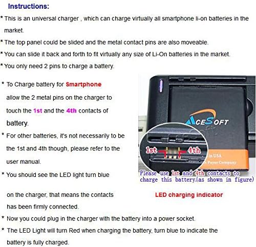 [K8+ X210ULM Combo Pack] Universal External Multi Function Dock Wall Battery Charger Micro USB Charging Cable Connector Compatible with LG K8+ X210ULM U.S. Cellular Phone