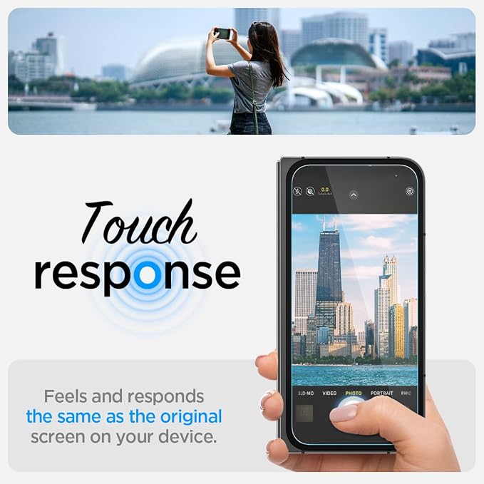 Spigen Tempered Glass Screen Protector [GlasTR EZ FIT] designed for Pixel 9 Pro Fold - 2 Pack | 9H Hardness Tempered Glass Easy Installation Kit Case-Friendly Crystal Clear Touch Responsive Oleop