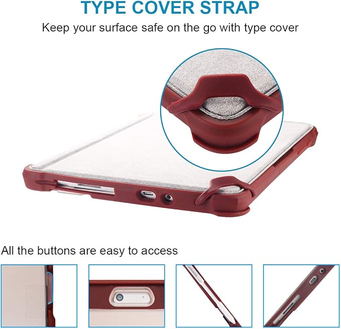 for Surface Go 3 Case Surface Go 2 Case Surface Go Cases Shockproof Rugged Folio Surface Go 3/ Go 2/ Go Protective Cases Cover Compatible with Microsoft Surface Go 2/ Go 3/ Go 10 inch Tablet