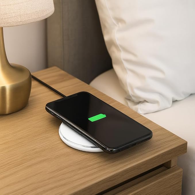 2Pcs Fast Wireless Charger 15W Max Wireless Charging Stand Compatible with iPhone 17/17Plus/17Pro/16/16Plus/16Pro /15/14/13/12/11/X/XR Samsung Galaxy S25/S24/S23/S22/S21/S20/S10/S9/S8 Note 20