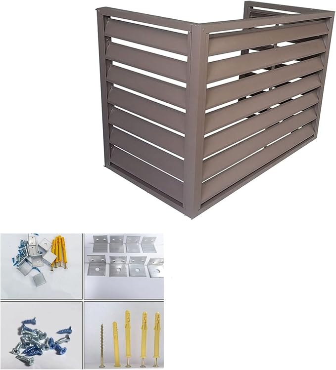 Aluminum Outdoor Condenser Protective Cover, freestanding Enclosure to Cover