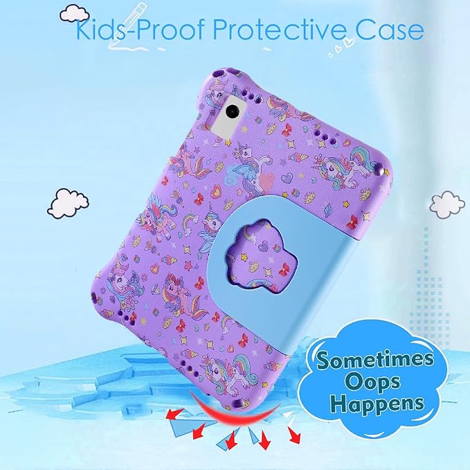 Dinosaur REVVL Tab 5G 2023 Case for Kid Boy Light EVA Kids Friendly Revvl Tab Case with Handle Kickstand Kids Pro Shockproof Full Cover Boy's Gift (KL)