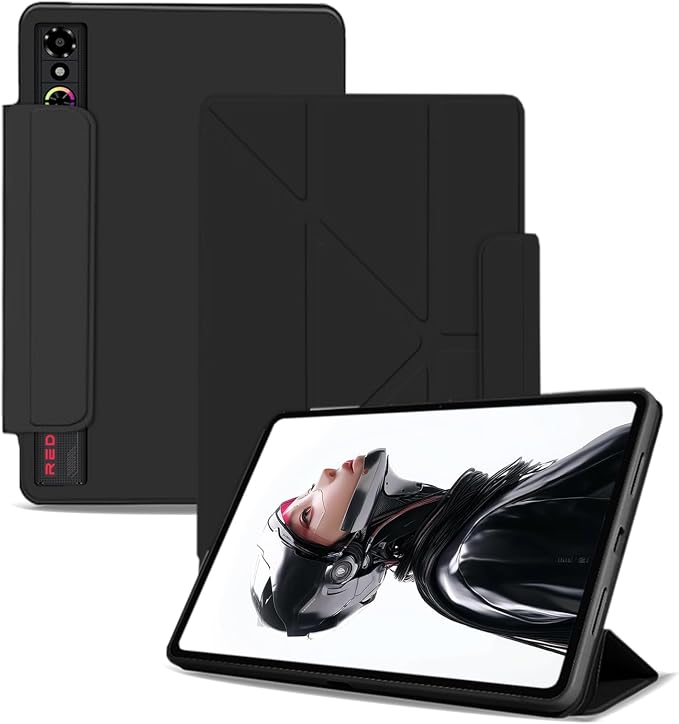 Case for REDMAGIC Astra Gaming Tablet 9inchNOUKAJU Tablet Protection CoverAdjustable BracketDrop-ResistantAnti-ScratchProtection Case for REDMAGIC Astra(Black)