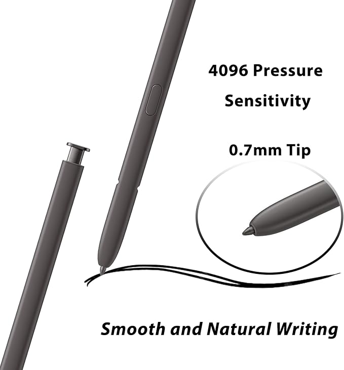 2 Pack Galaxy S24 Ultra S Pen Replacement Compatible with Samsung Galaxy S24 UltraS24 Stylus Pen for Galaxy S24 Ultra Touch S PenUS VersionNoBluetooth(Dark Gray)