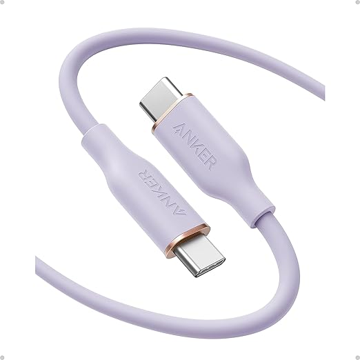 Anker USB C Cable 240W Type C Fast Charging (2-Pack 6 ft Black + White) | USB 2.0 for iPhone 17 / 16 / 15 Series MacBook Pro 2020 and More