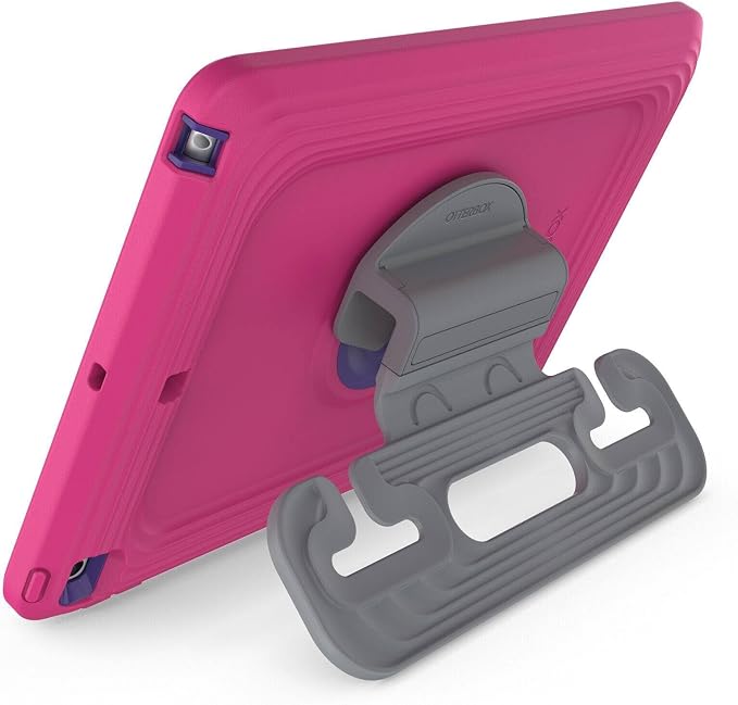 OtterBox Made for Kids Case for iPad 7th 8th &amp 9th Gen (10.2 Display - 2019 2020 &amp 2021 Version) with Kickstand &amp car headrest Mount Holder - Brave Blue
