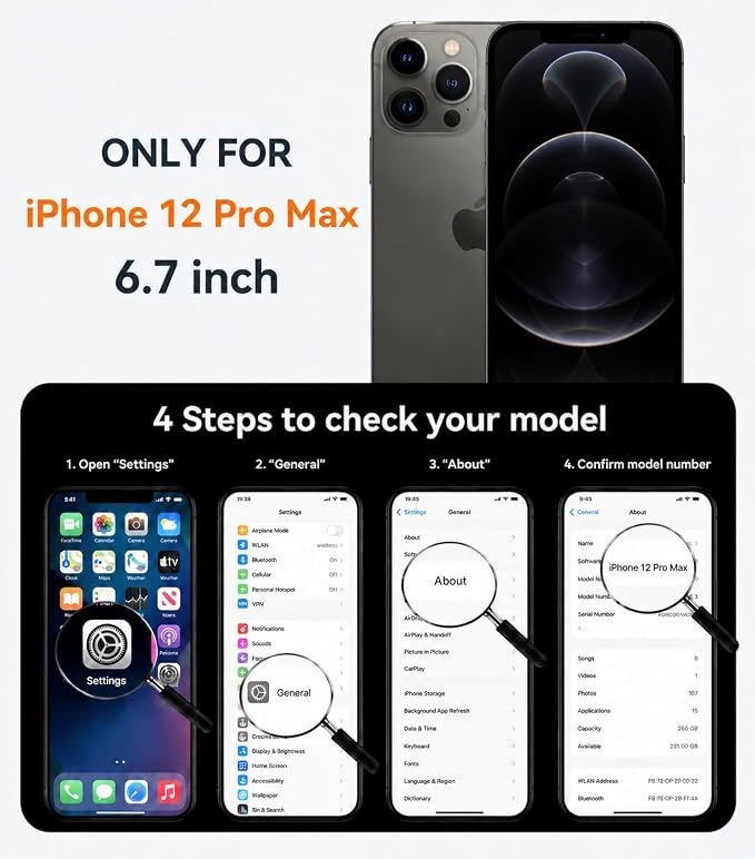 Magnetic Design for iPhone 16 CaseCompatible with MagSafe[Military Grade Drop Protection] Camera Lens Protector Cover Logo View Dust-Proof Matte Shockproof Protective CoverNavy Blue
