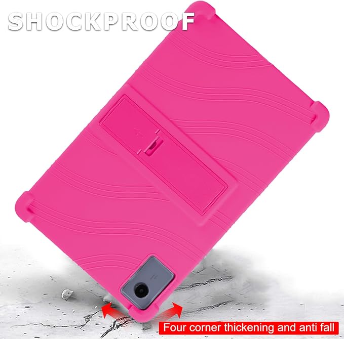 ATOOZ for Lenovo Idea Tab Plus Case 12.1 Inch 2025Black | Soft Silicone Shockproof Case for Lenovo Idea Tab Plus Tablet (TB361FU) with PC Bracket