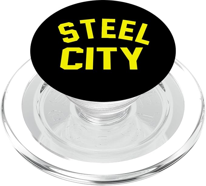 STEEL CITY PITTSBURGH BLACK AND GOLD PopSockets Adhesive PopGrip