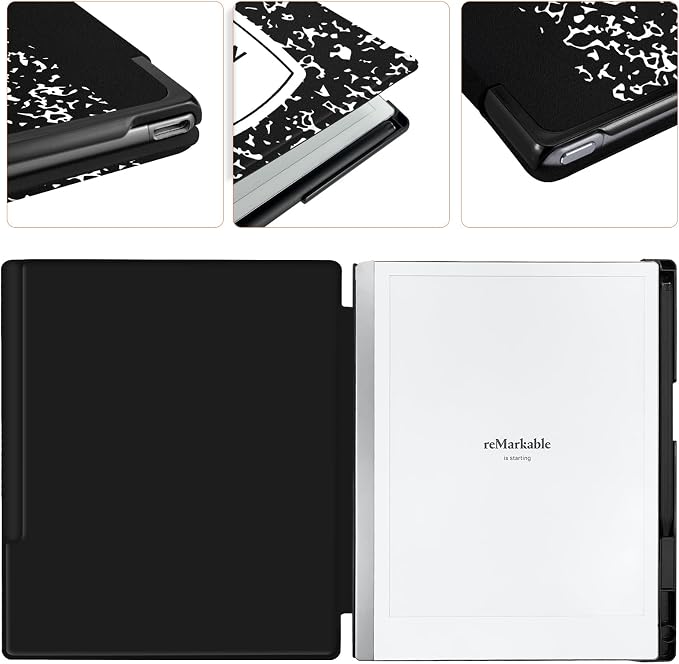 Case for Remarkable 2 Paper Tablet 10.3 2020 ReleasedLightweight and Hard Back Shell Protective Book Folio Cover with Built-in Pen HolderComes with Remarkable 2 Pen Tips.